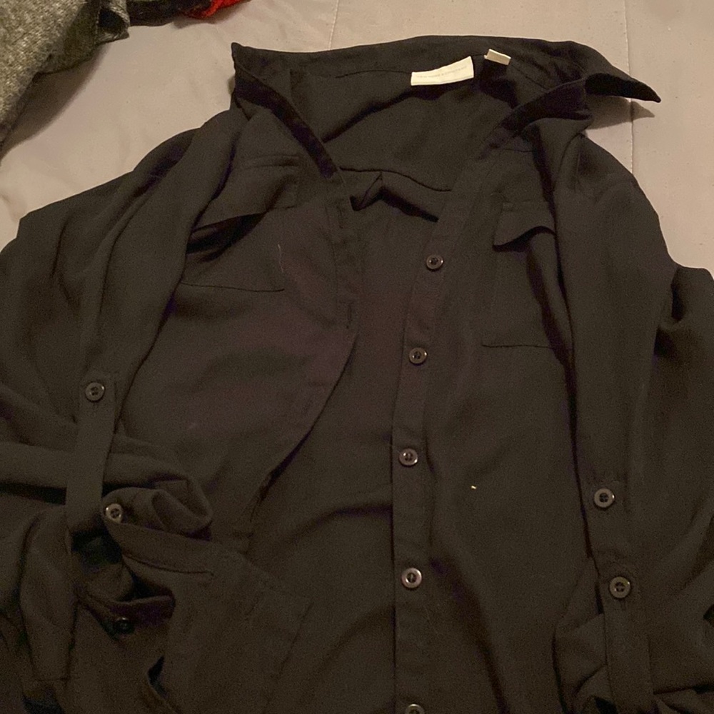 Black button up